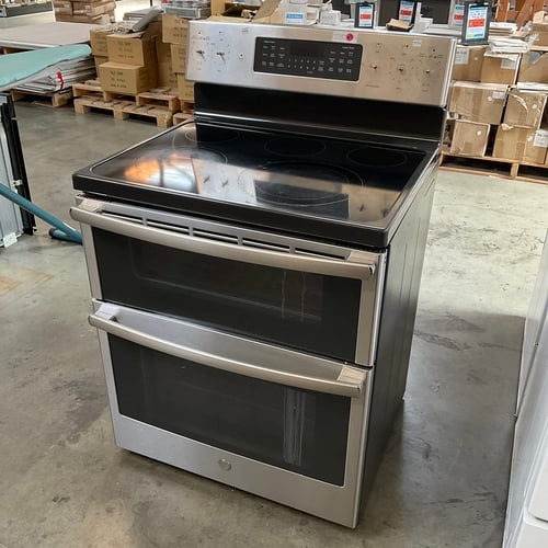 GE Stainless Steel Range Double Oven