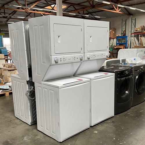 Frigidaire White Electric Stacked Laundry Center