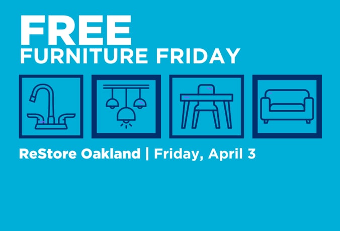 Free Furniture Friday April 3 at ReStore Oakland