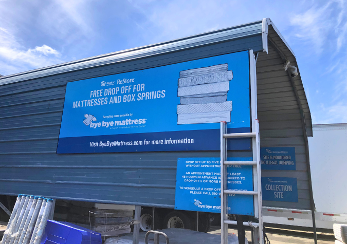 Mattress Recycling Drop Off Caopy