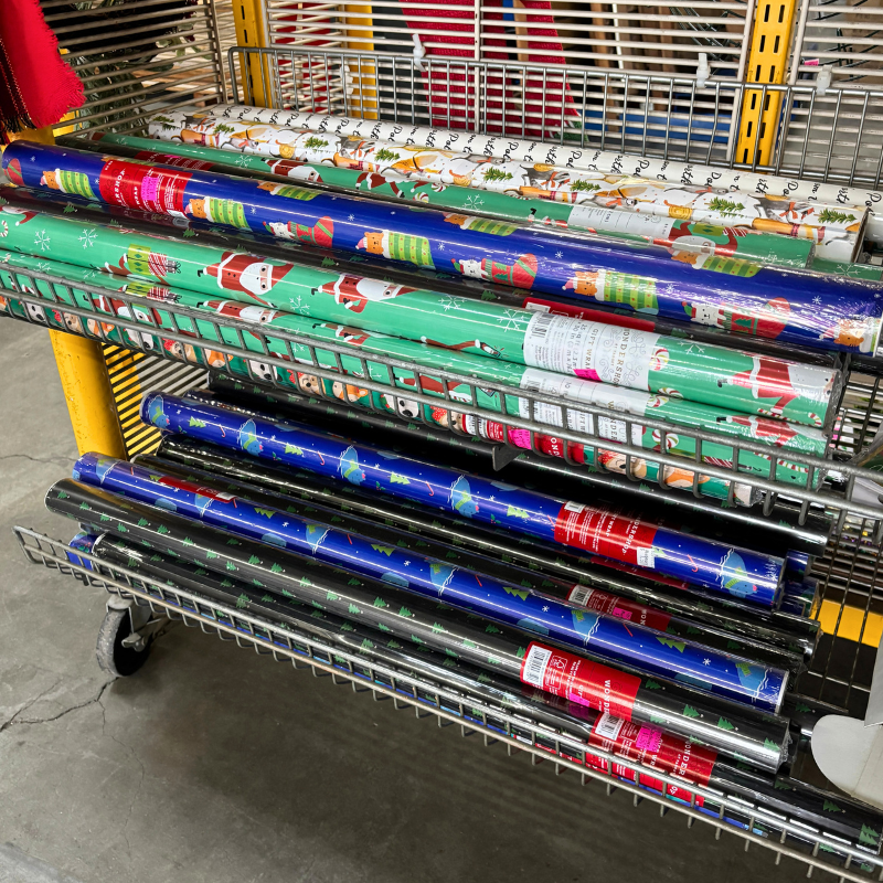 Various Wrapping Paper Rolls