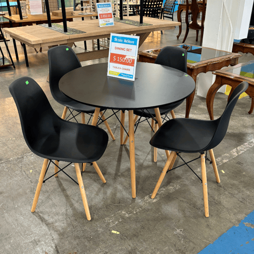 Black Modern Dining Set