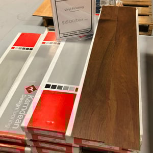 Vinyl Dark Wood Flooring