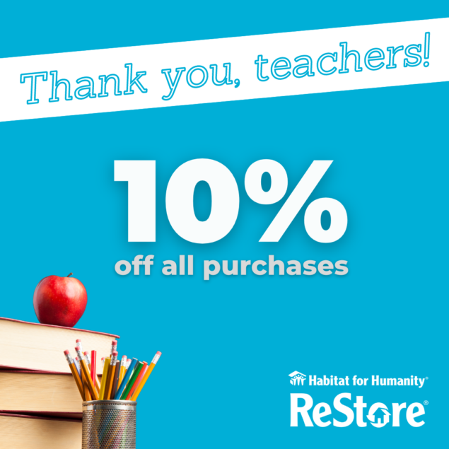 ReStore Teacher Discount