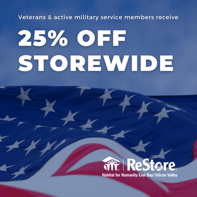 Veterans Receive 25% Off